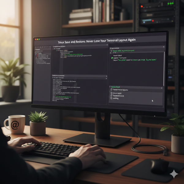 Stop Losing Your tmux Layouts: A Simple Tool to Save and Restore Your Terminal Setups